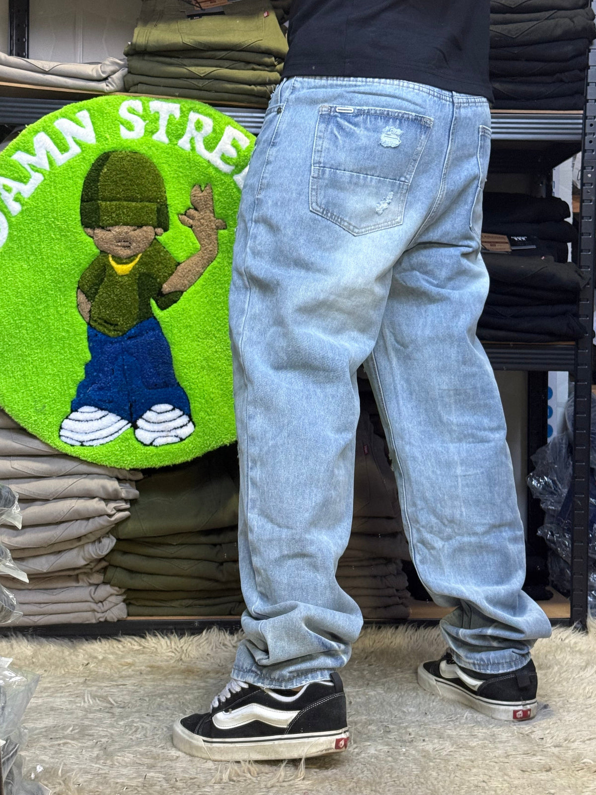 JEANS MOM RASGADO