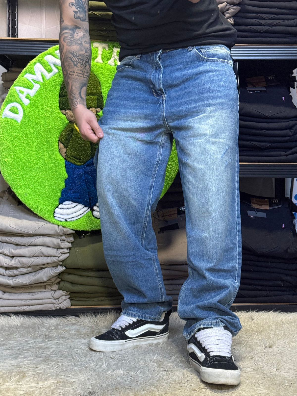 JEANS MOM AZUL