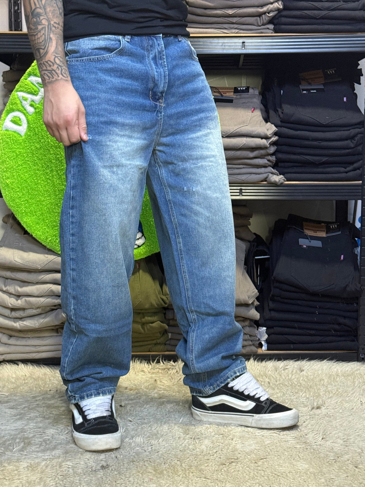 JEANS MOM AZUL