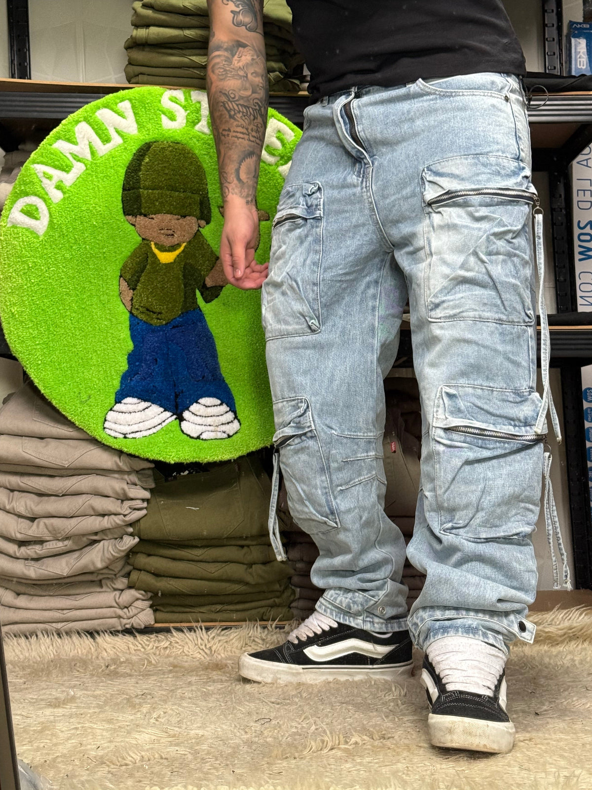 JEANS MULTICARGO CLARO