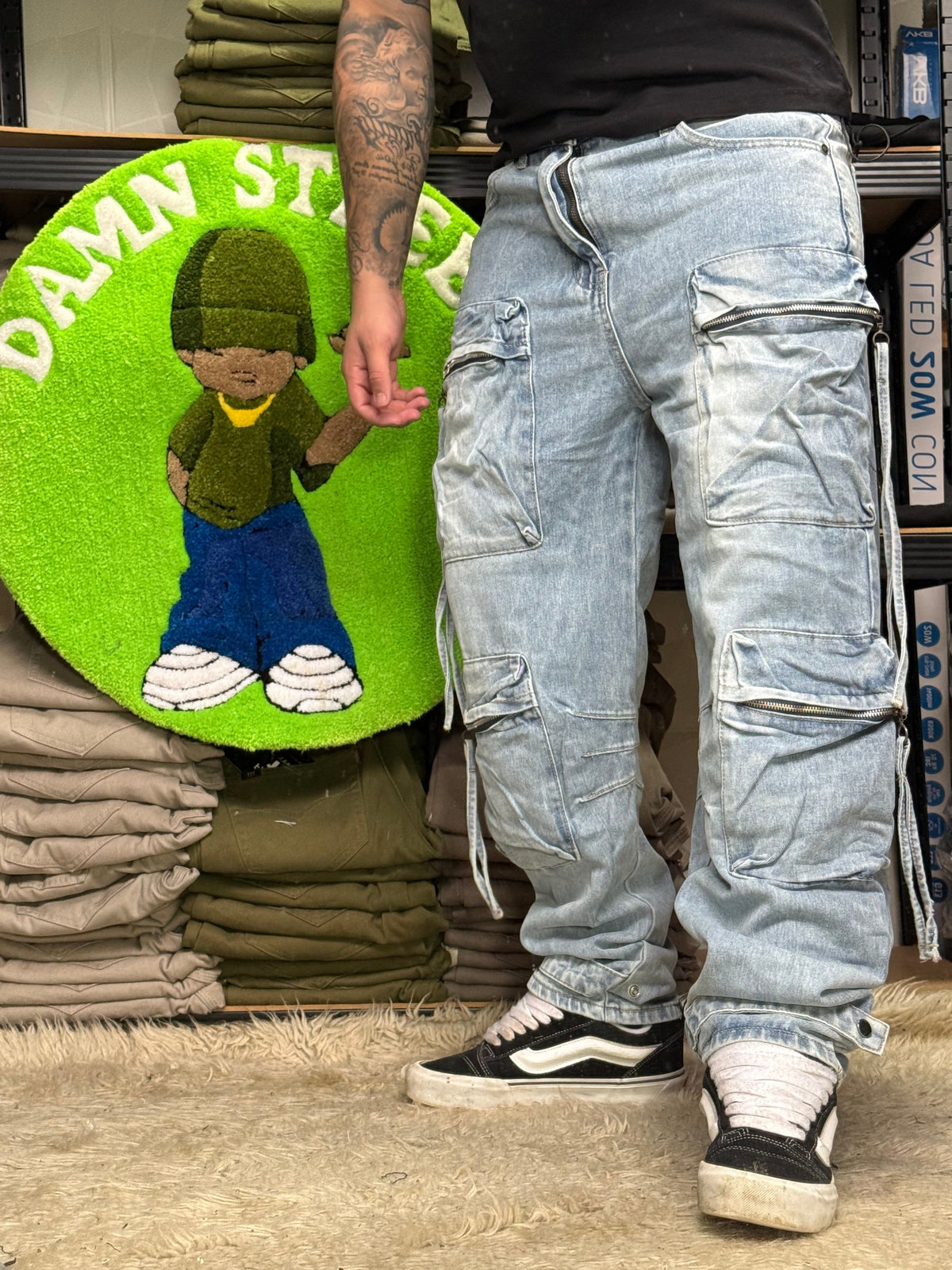 JEANS MULTICARGO CLARO