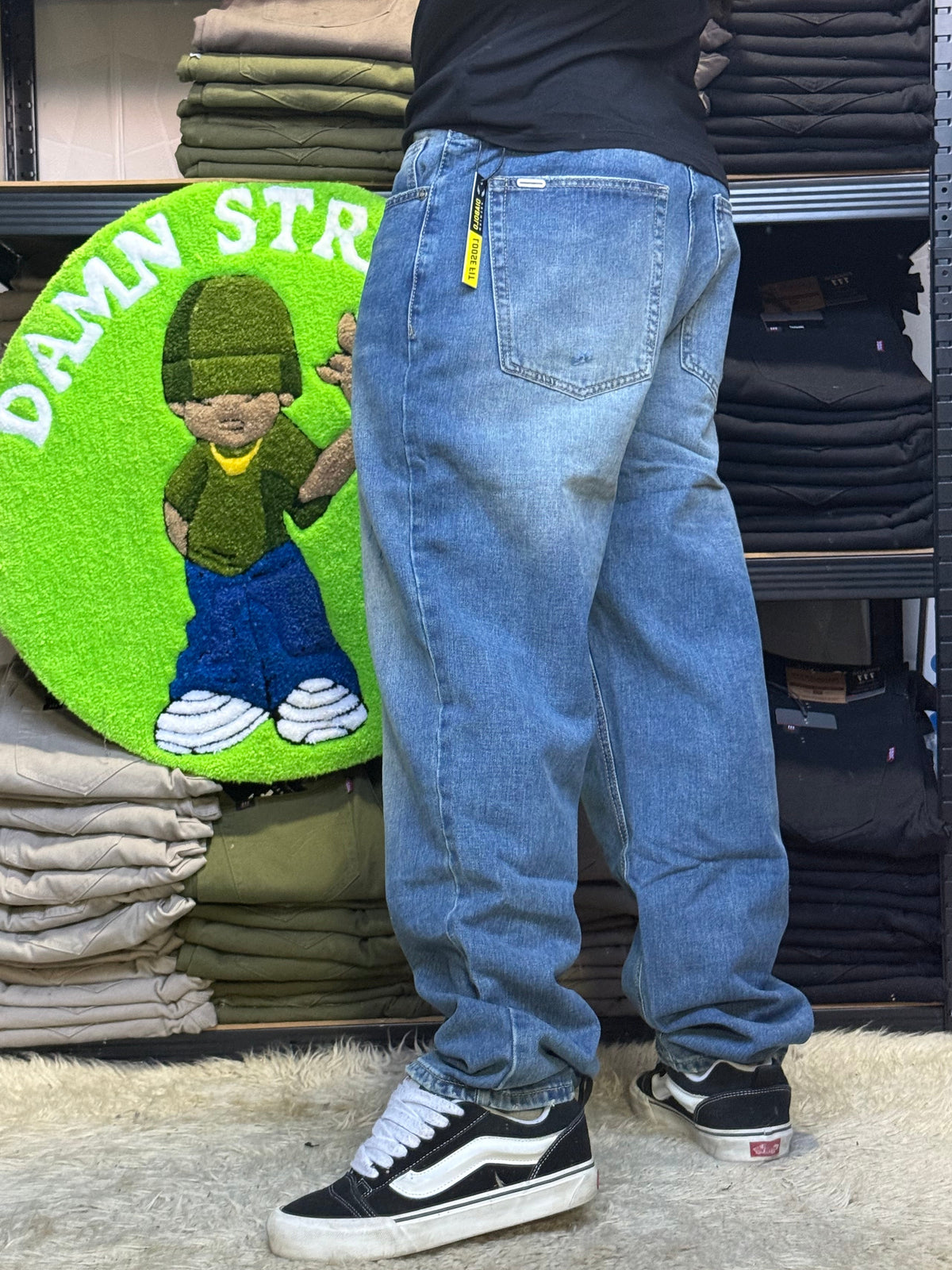 JEANS MOM AZUL