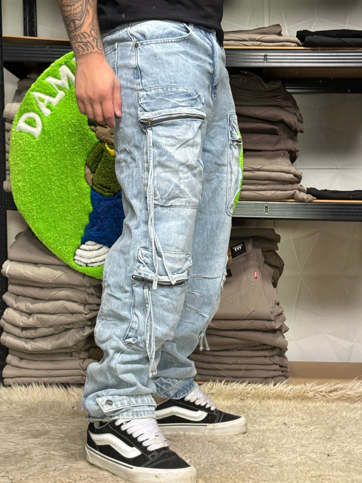JEANS MULTICARGO CLARO