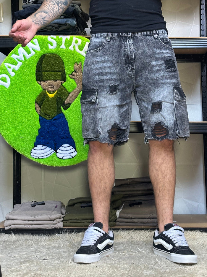 SHORT CARGO GRIS