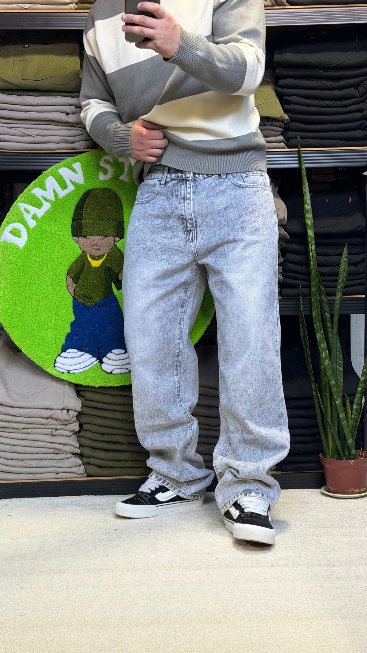JEANS BAGGY GRIS