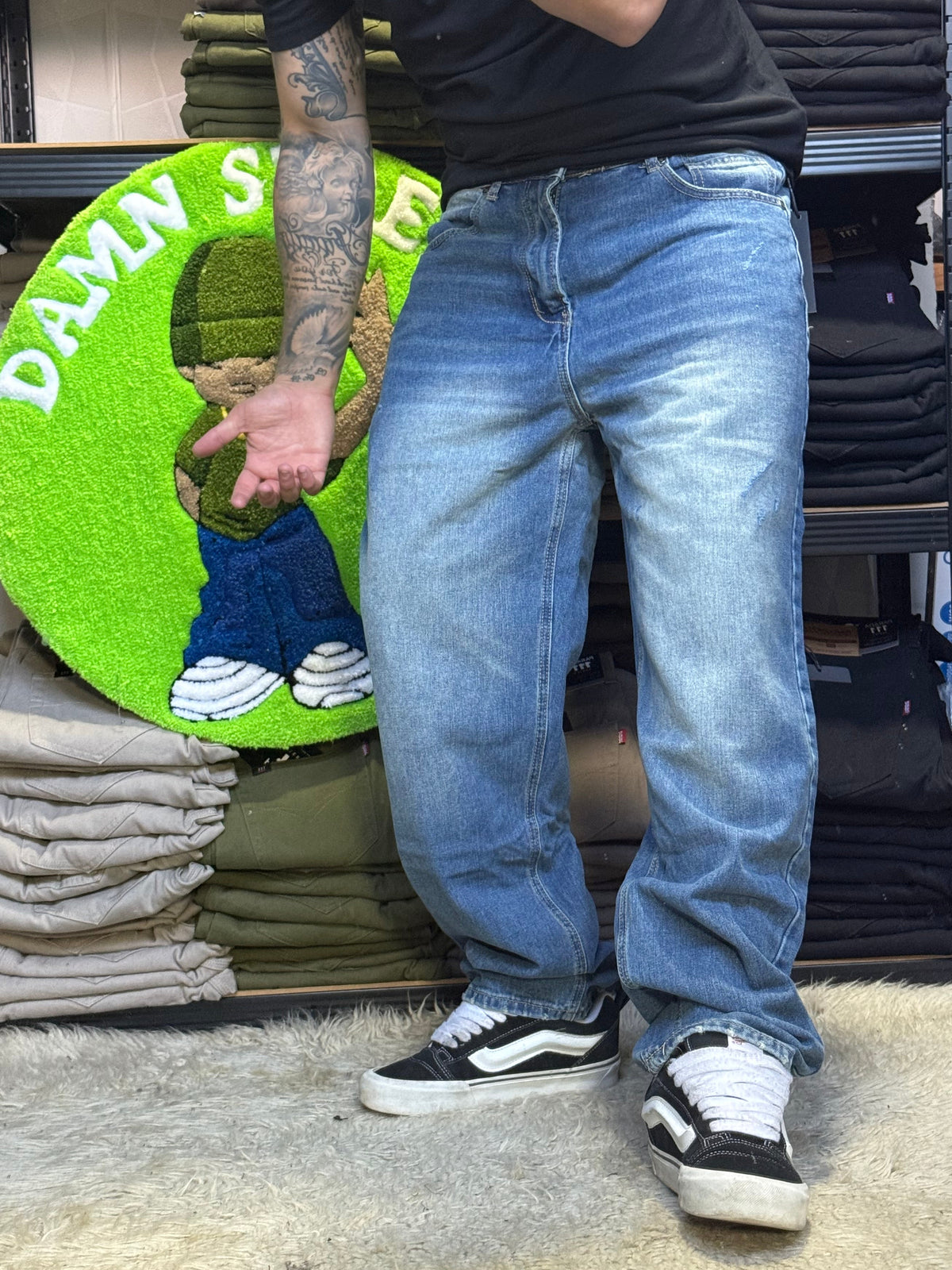 JEANS MOM AZUL