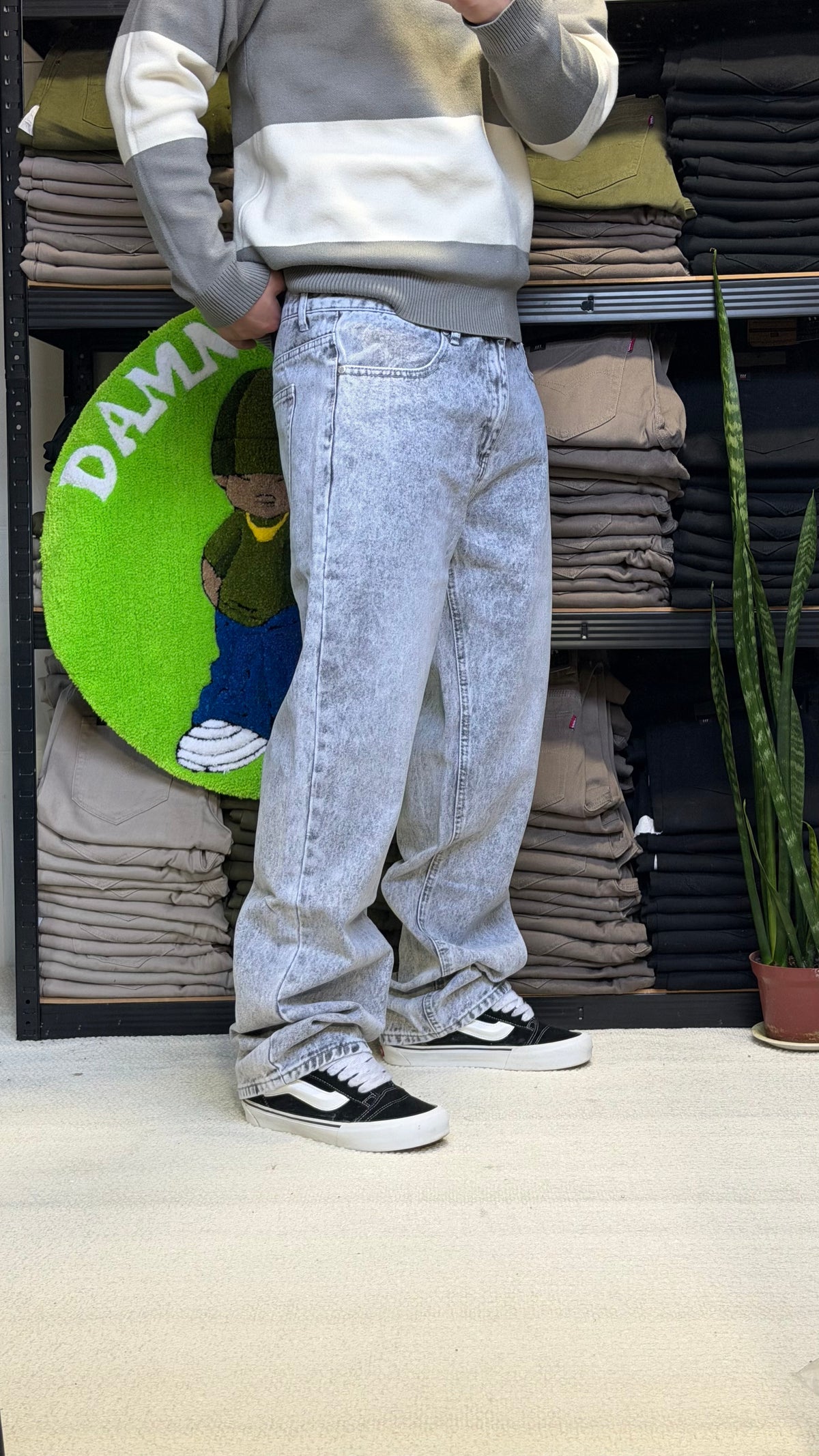 JEANS BAGGY GRIS