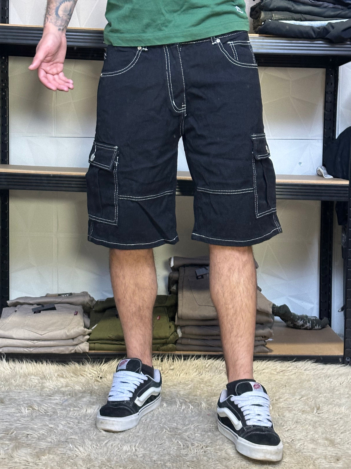 SHORT COSTURA NEGRO